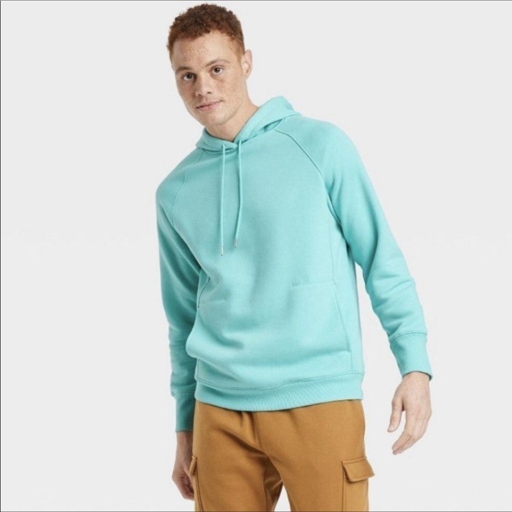 All in motion teal menโs hoodie new